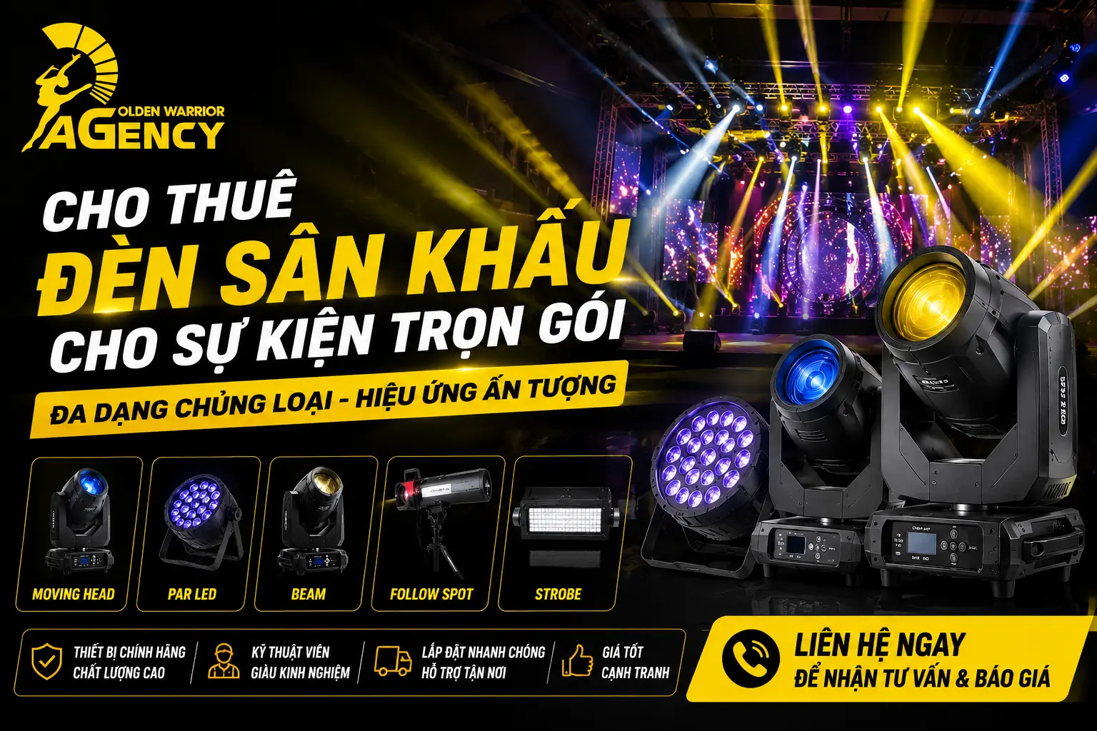 Giải Pháp Ánh Sáng Cho Lễ Khai Trương Và Khánh Thành