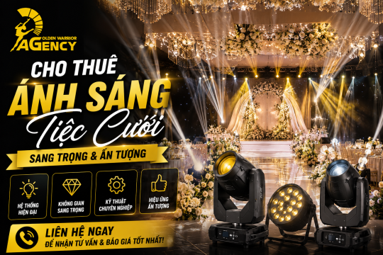 Cho Thuê Ánh Sáng Tiệc Cưới Sang Trọng Và Ấn Tượng