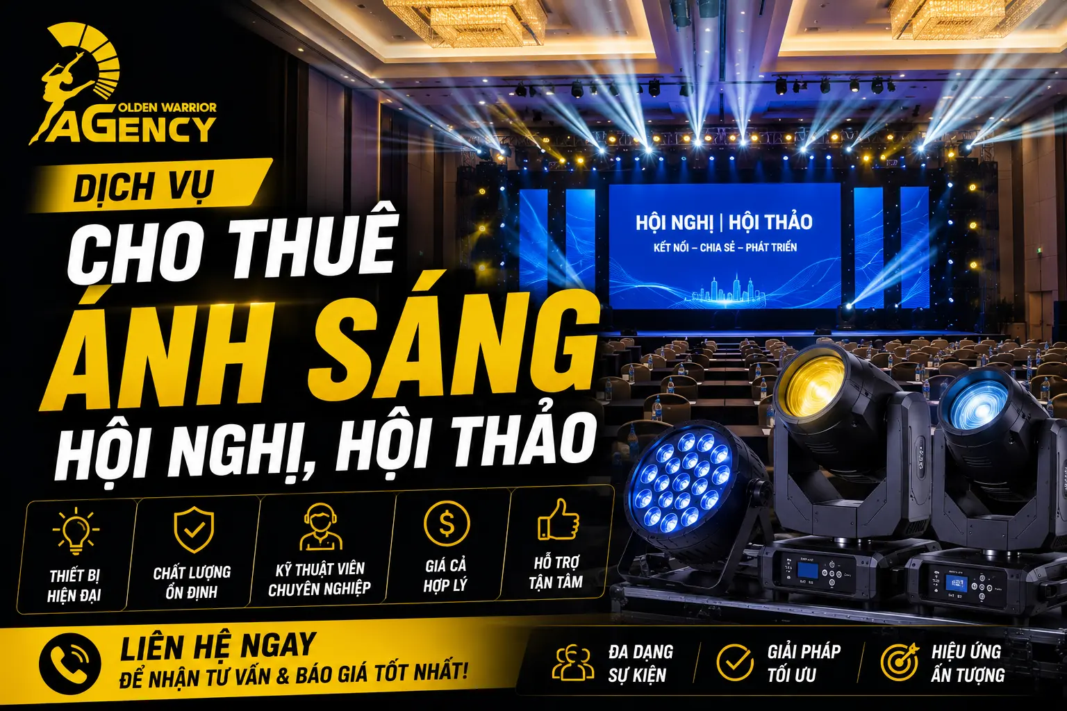 Dịch Vụ Cho Thuê Ánh Sáng Hội Nghị, Hội Thảo