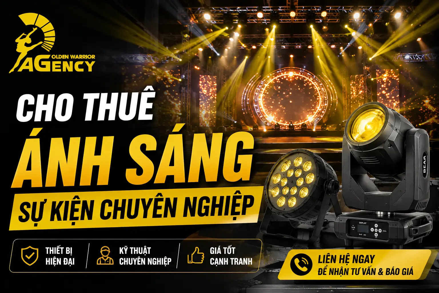 Cho Thuê Ánh Sáng Sự Kiện Chuyên Nghiệp, Giá Tốt